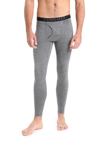 Icebreaker Merino 200 Oasis with Fly Férfi Leggings Szürke | HU 1133QMAZ